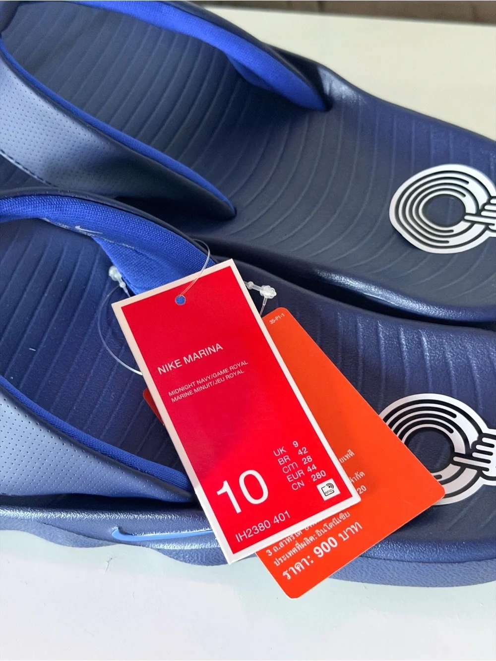 Nike Marina Men's Size 10 Flip-Flop Sandals. Midnight Navy Blue. New In Box